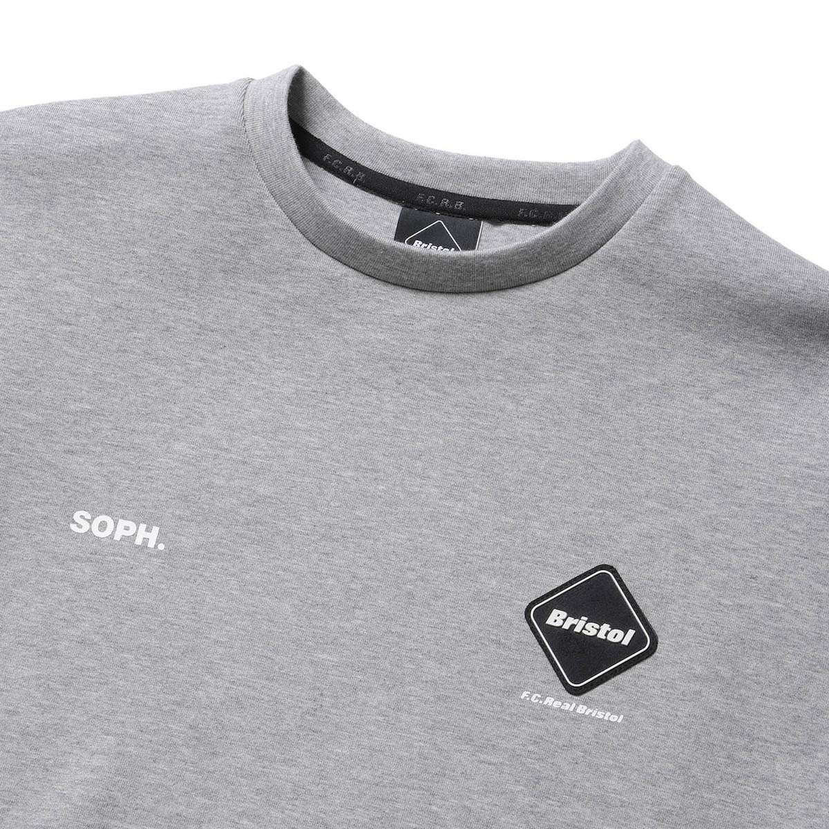 F.C.Real Bristol / TECH SWEAT CREWNECK TOP (Gray) ネック
